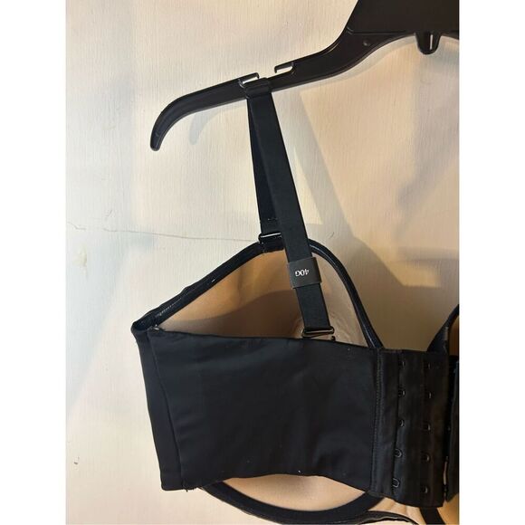 Curvy couture convertible strapless bra 40G rn#137672 black lace 5 hooks bra new - Picture 3 of 5